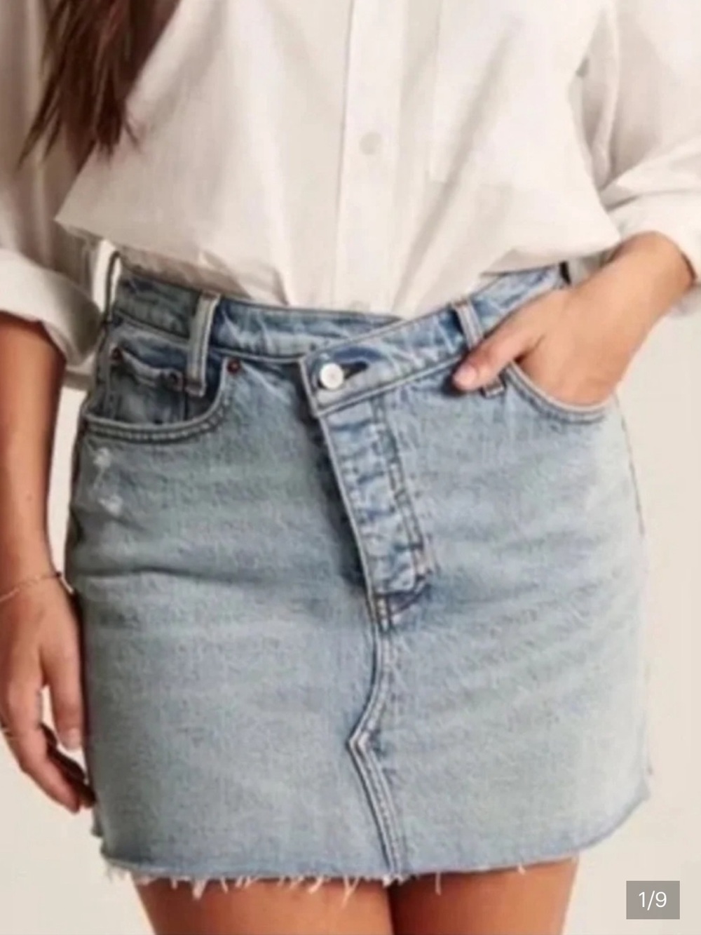 Abercrombie & Fitch Jean Skirt The 90’s Micro Mini High Rise Size 8/29‎